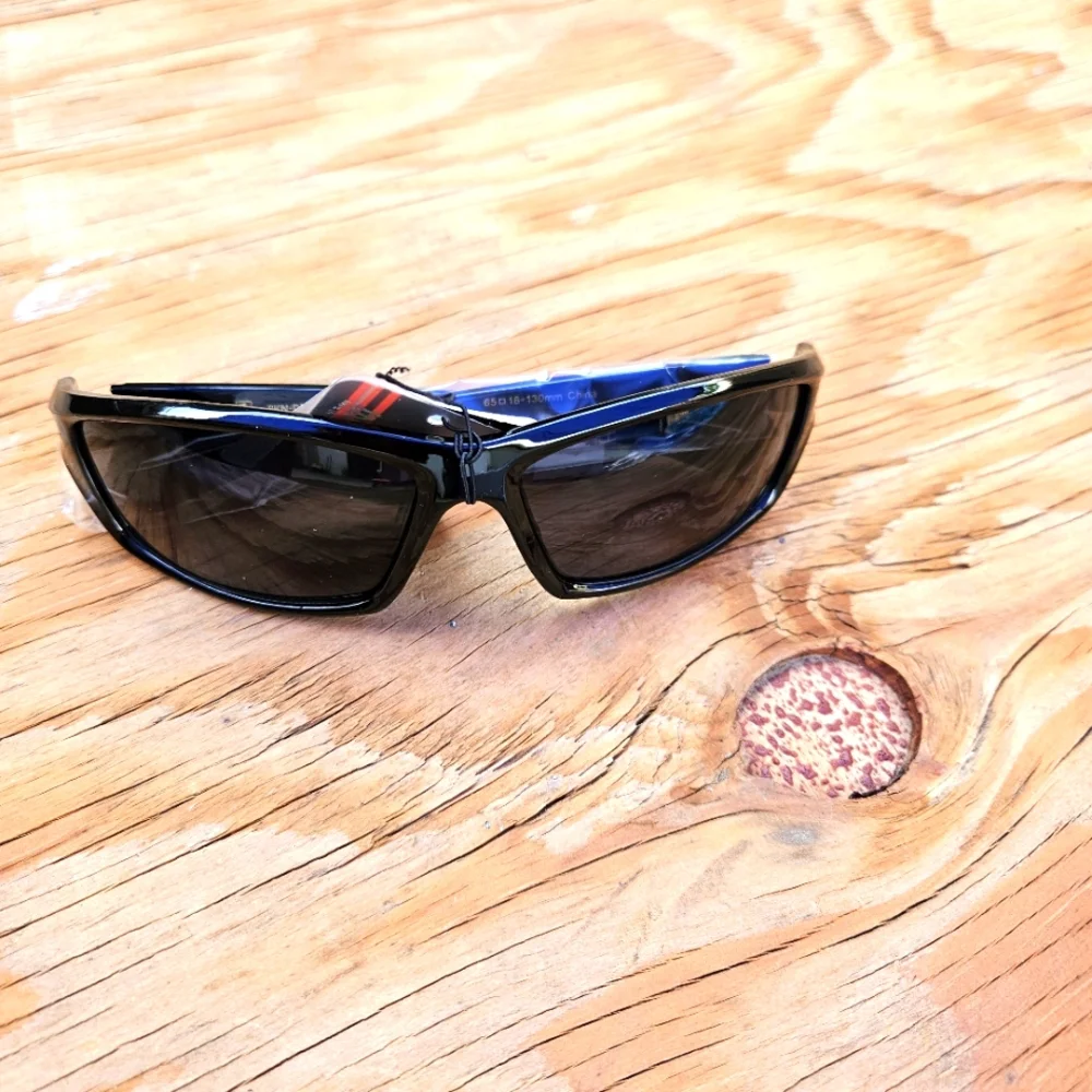 Khan Black Sunglasses with Dark Lenses Mens - Picture 9 of 12